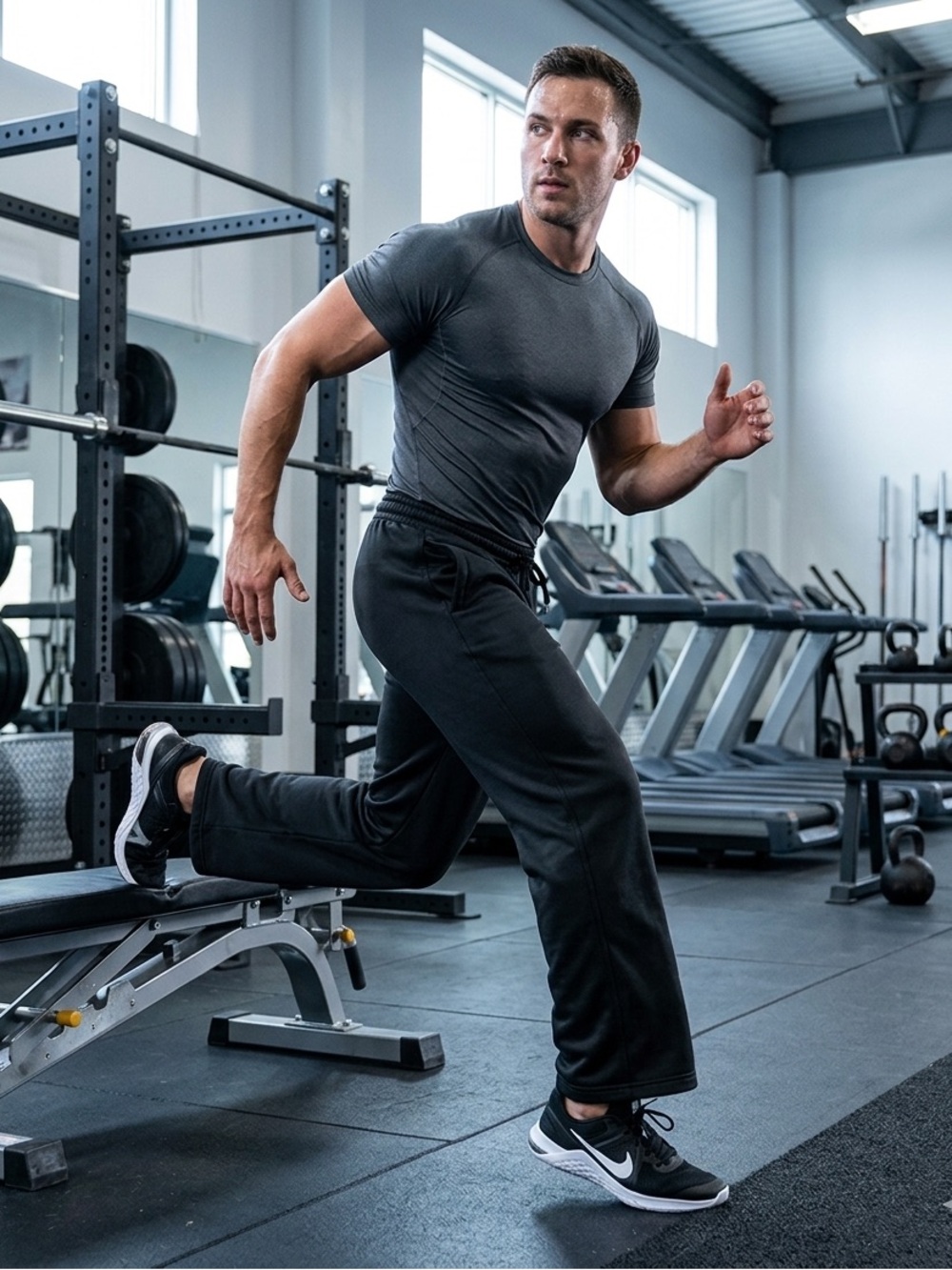 Under Armour Men’s Black Straight Leg Athletic Pants | Track Pants
